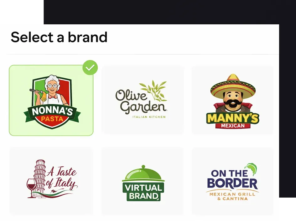 Choose one of our exciting brands v2